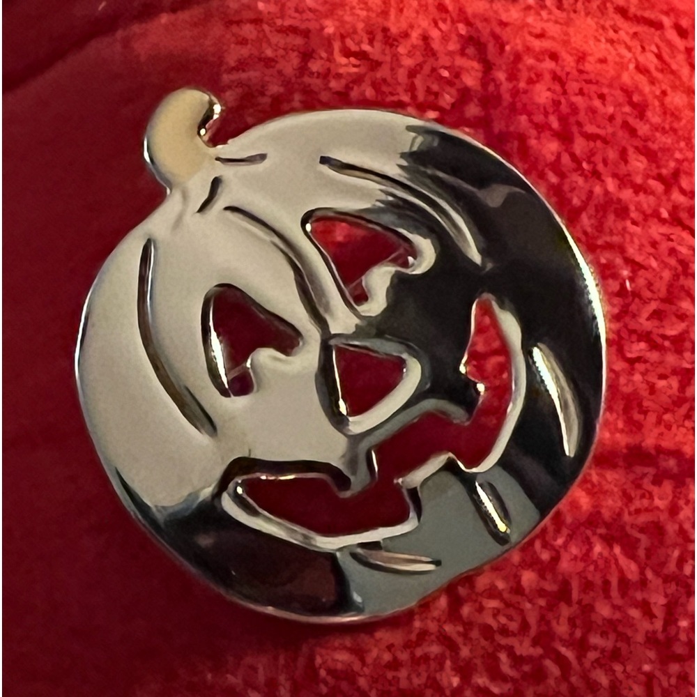 Sterling Silver Jack O’Lantern Pin/Pendant